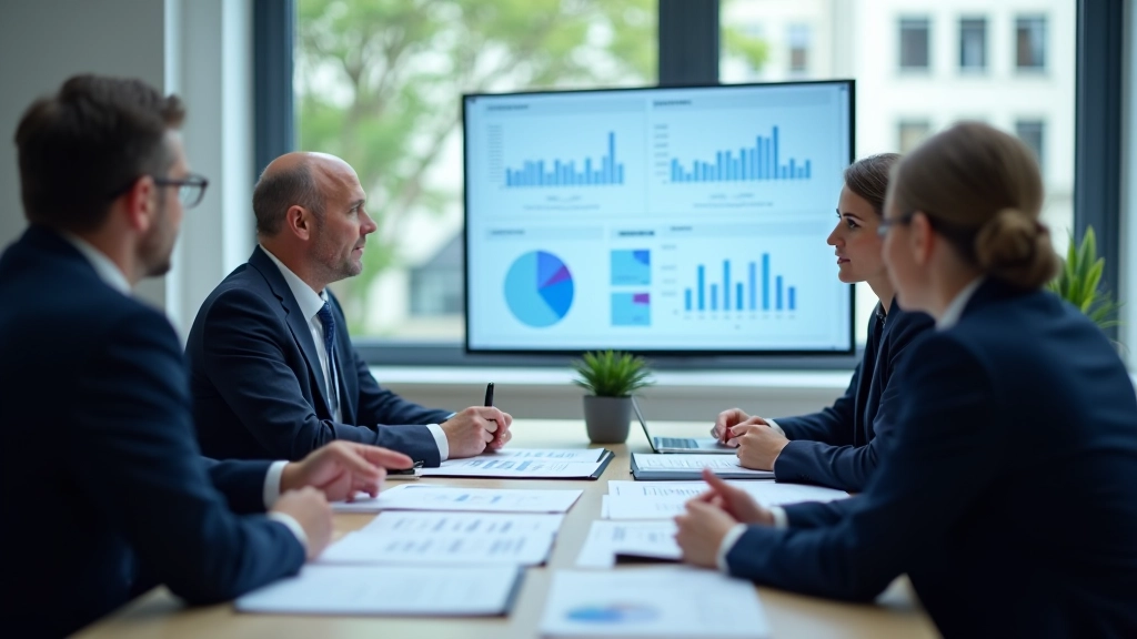 Obchodní setkání s ekonomy analyzujícími čtvrtletní ekonomická data