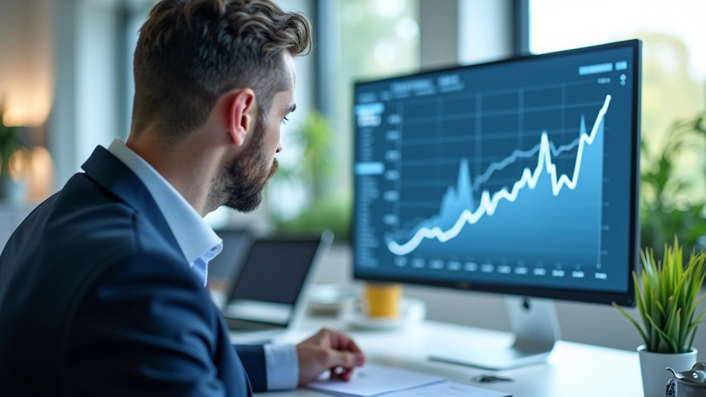 Graf ekonomických dat s trendovými liniemi a kvartálními ukazateli