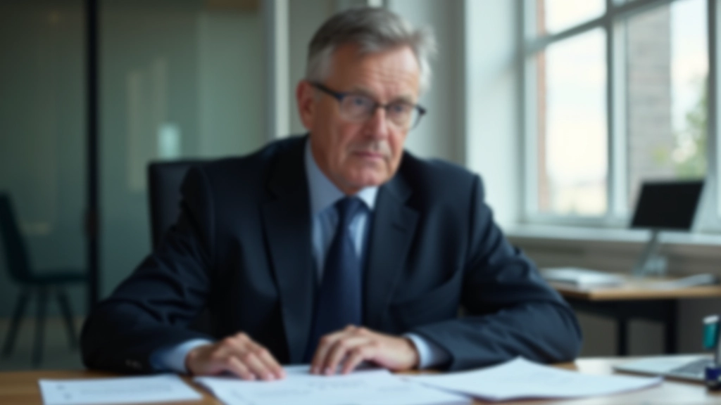 Ekonom analyzující data o průmyslové výrobě a ekonomických trendech na velkém monitoru v kanceláři